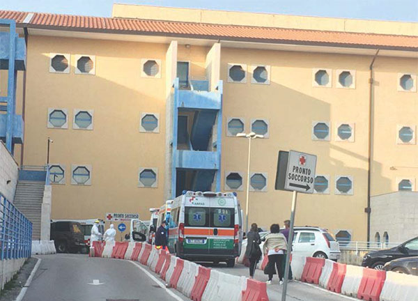 Terapia intensiva piena all’ospedale Moscati di Avellino