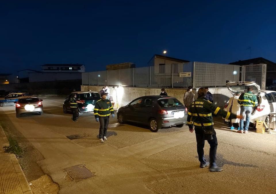 I tamponi effettuati nel weekend a Irsina in modalità drive in