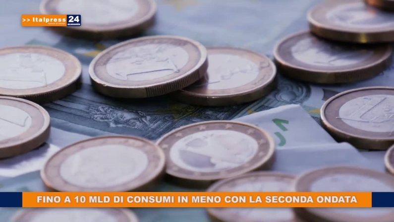 Fino a 10 mld di consumi in meno con la seconda ondata