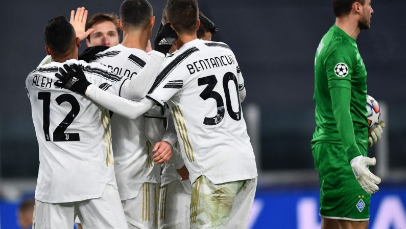 Tris Juve alla Dinamo Kiev, Chiesa-Ronaldo-Chiesa in gol