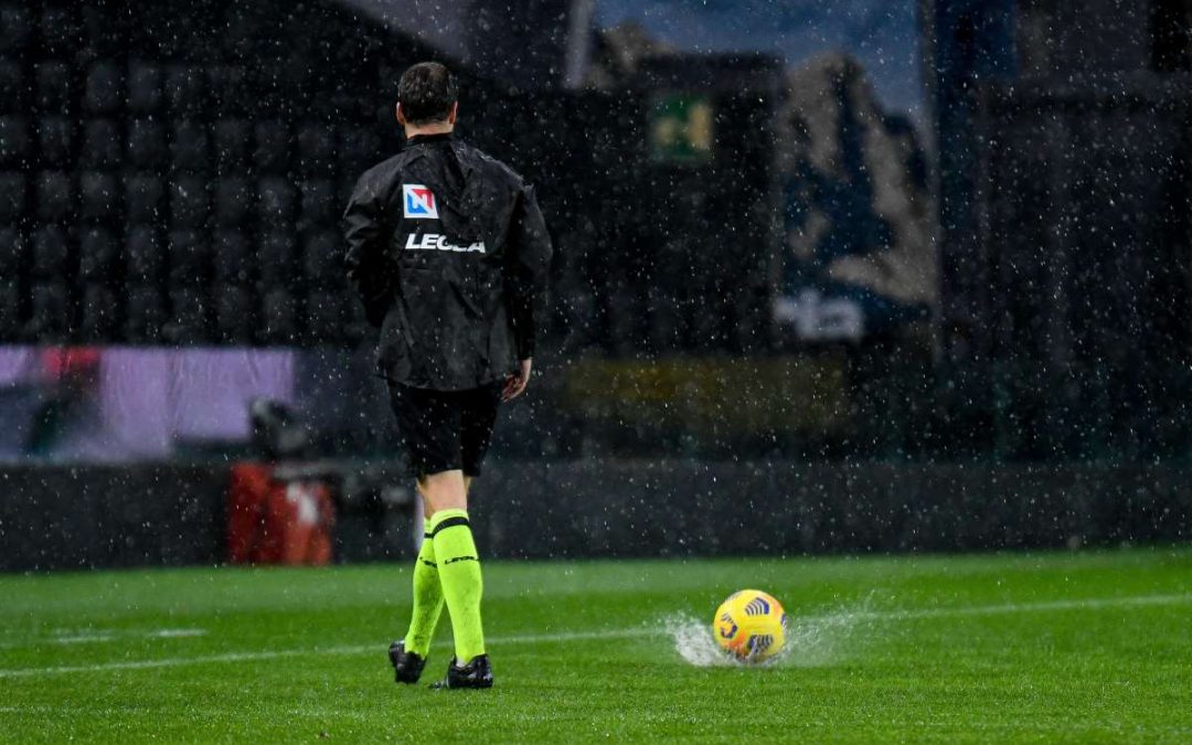 Campo impraticabile a causa della pioggia, rinviata Udinese-Atalanta