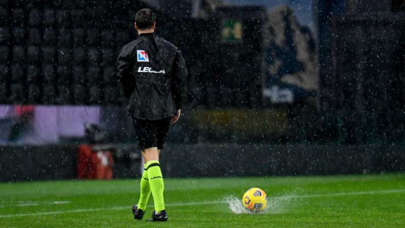 Campo impraticabile a causa della pioggia, rinviata Udinese-Atalanta