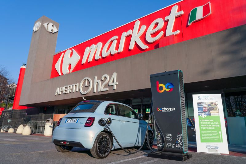 Fca, Carrefour e Be Charge promuovono la mobilità elettrica