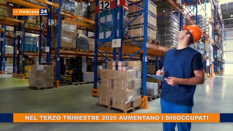 Nel terzo trimestre 2020 aumentano i disoccupati