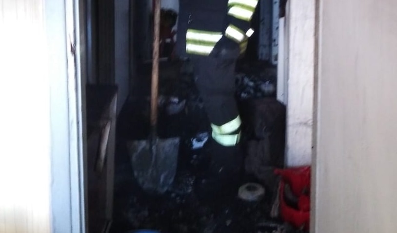 L'abitazione coinvolta nell'incendio