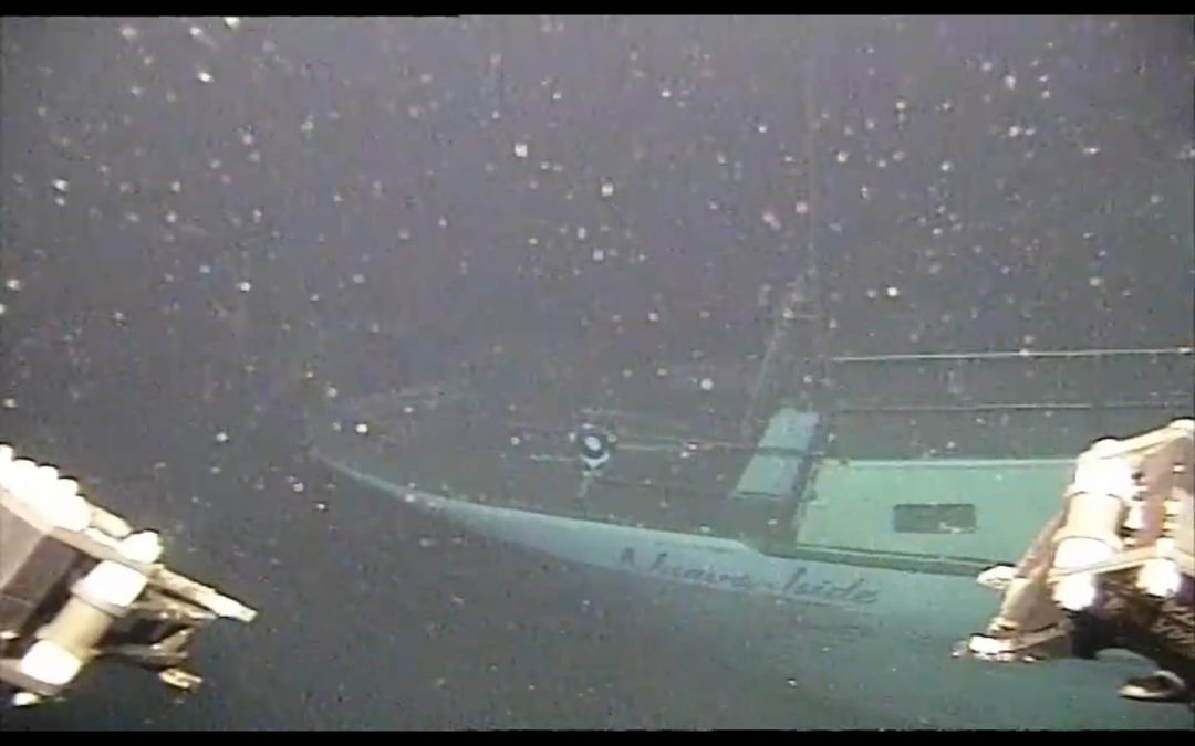 L'imbarcazione Nuova Iside in profondità