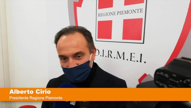 Piemonte, Cirio “Rt in calo, ora zona gialla”