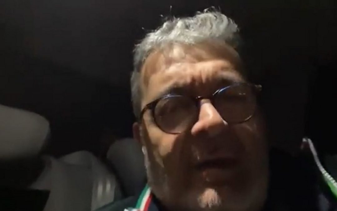 Nino Spirlì durante la diretta Facebook