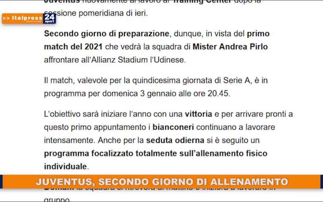 Tg Sport ore 8 – 30/12/2020