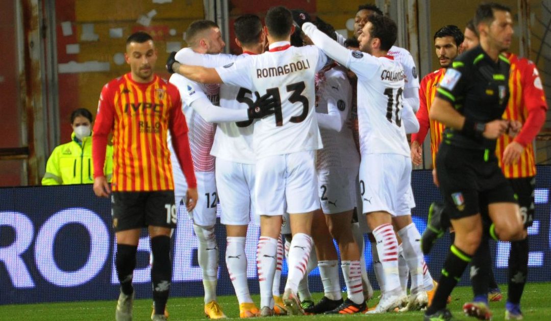 La festa dei giocatori del Milan