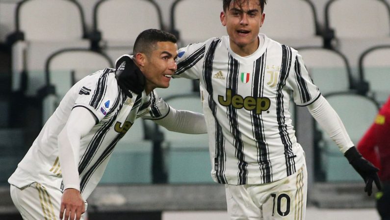 Poker Juve all’Udinese, doppio Ronaldo e gol di Chiesa e Dybala