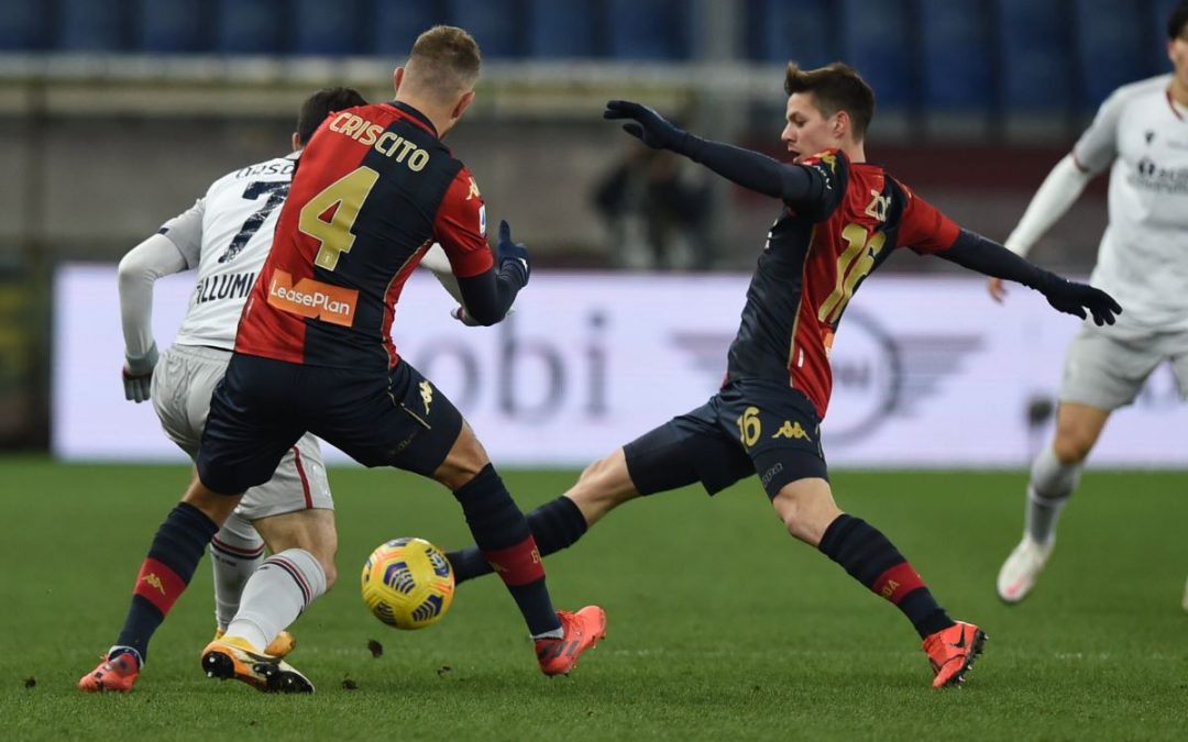 Zajc e Destro in gol, Genoa batte Bologna 2-0