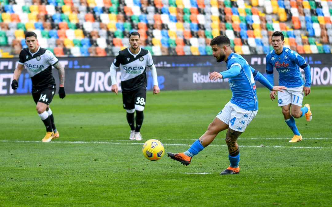 Napoli in extremis a Udine, vincono Lazio e Verona