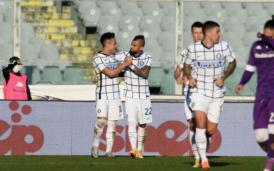 L’Inter elimina la Fiorentina, derby col Milan in Coppa Italia