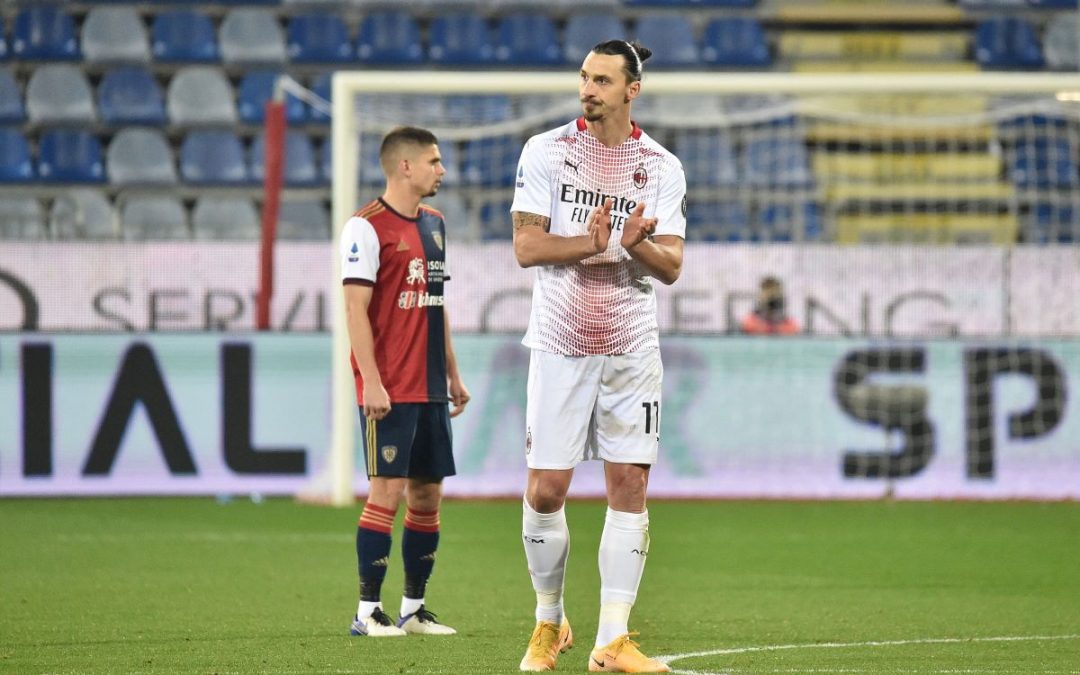 Doppietta di Ibrahimovic, il Milan vince a Cagliari per 2-0