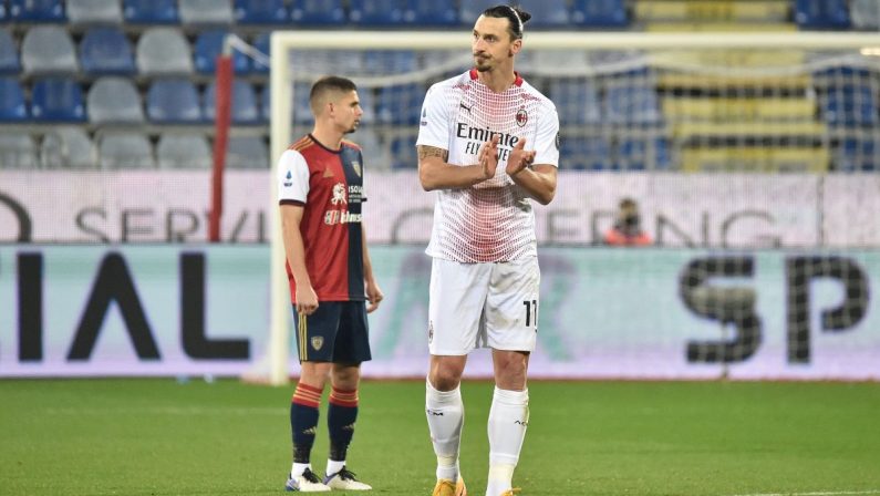 Doppietta di Ibrahimovic, il Milan vince a Cagliari per 2-0
