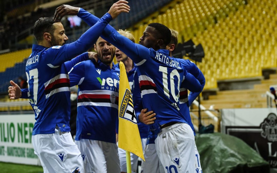 La Sampdoria espugna il Tardini, Parma sconfitto 2-0
