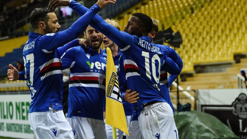 La Sampdoria espugna il Tardini, Parma sconfitto 2-0