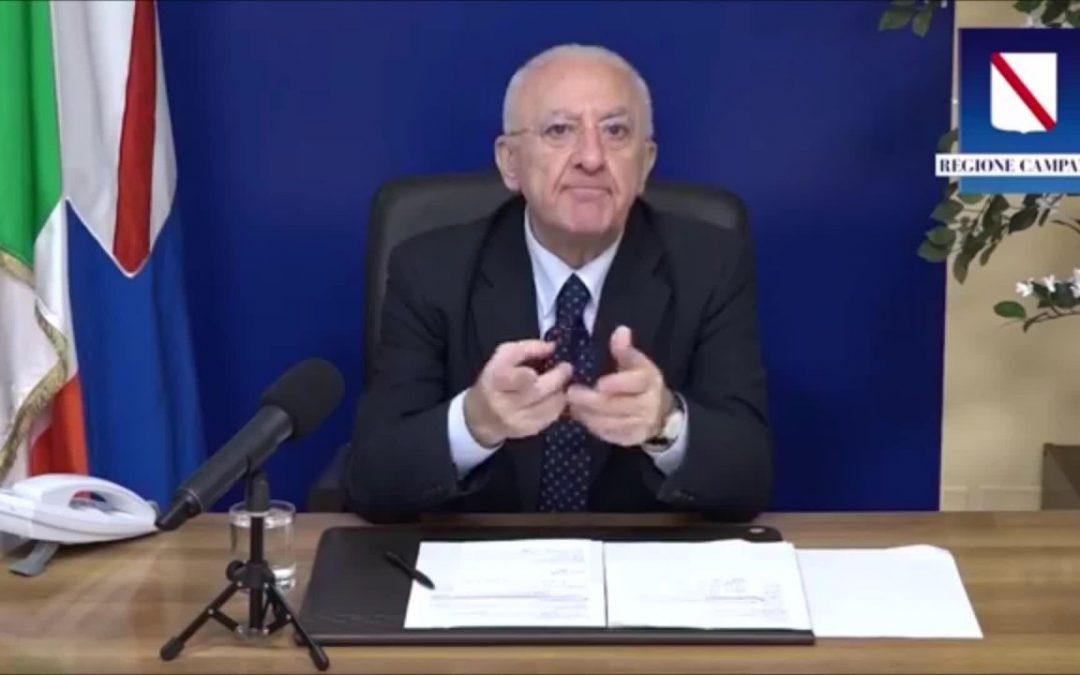 Vaccino, De Luca “Pronti a chiedere di invalidare piano nazionale”