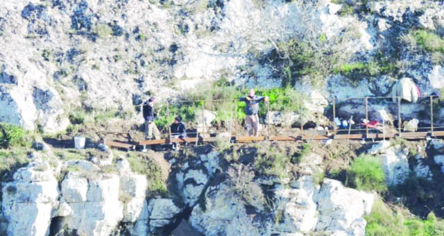 Matera, le passerelle che stanno per essere completate nel cantiere sulla Murgia