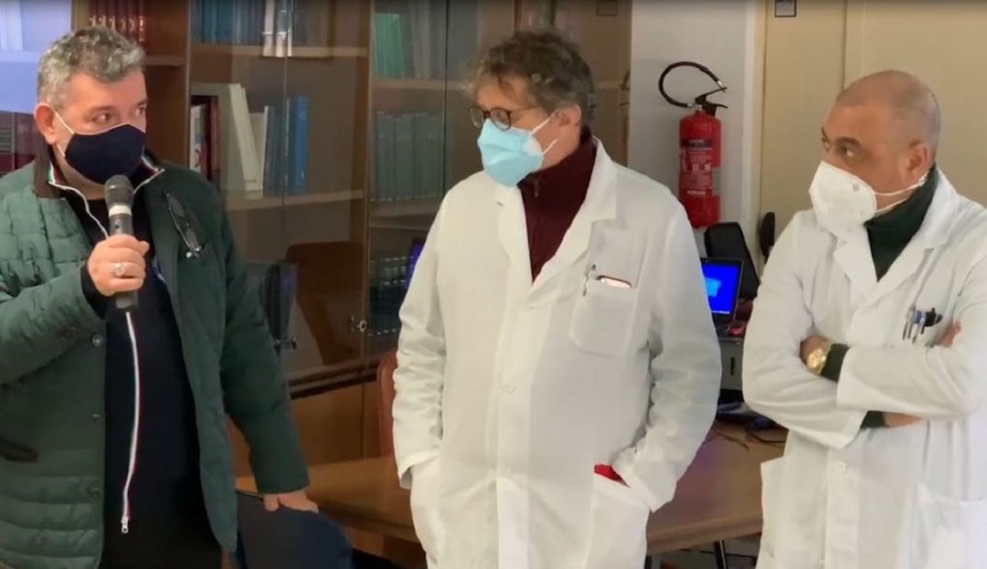 Nino Spirlì in visita al Grande Ospedale Metropolitano