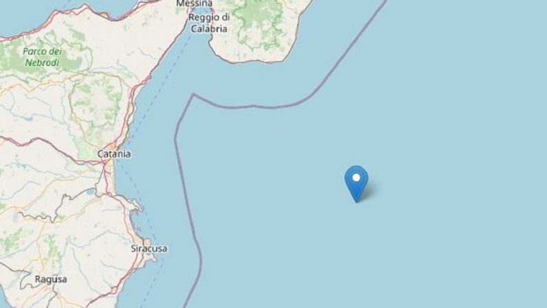 Scossa di terremoto in mare tra le coste di Calabria e Sicilia