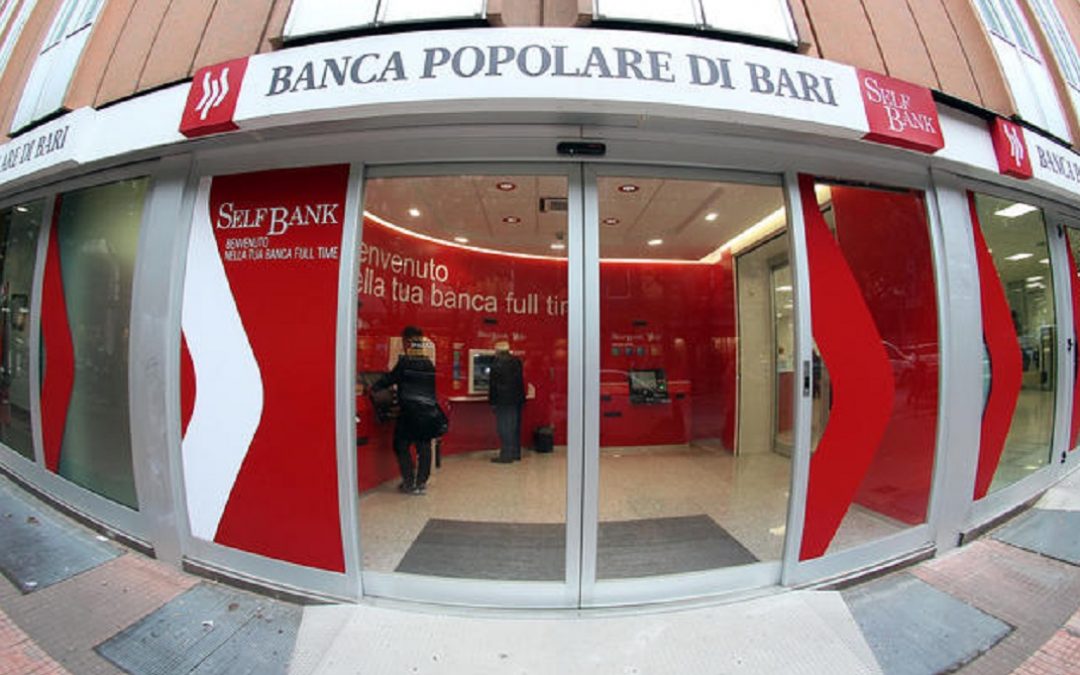 Una filiale della Banca popolare di Bari