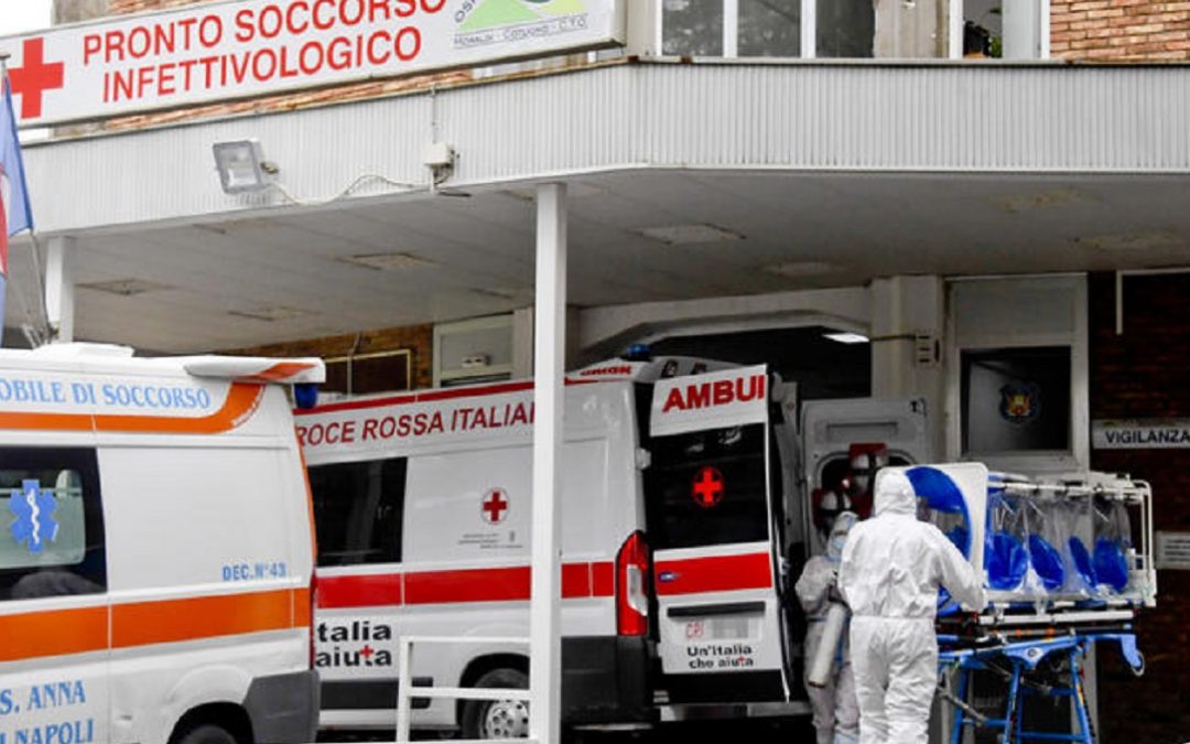 Il pronto soccorso dell’ospedale Cotugno di Napoli