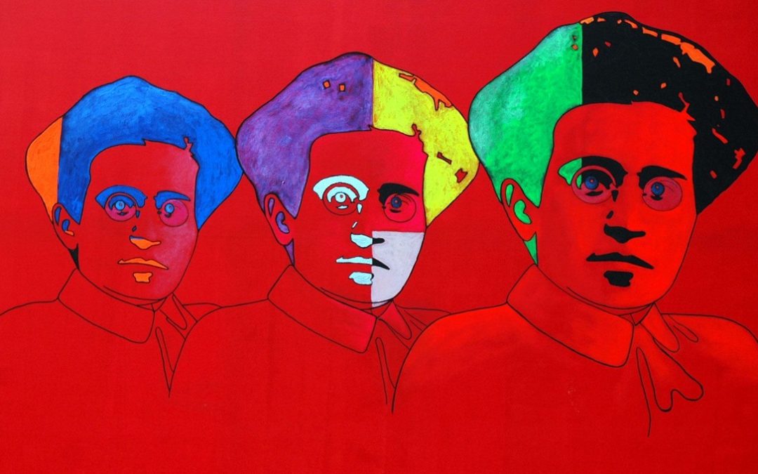 Antonio Gramsci in una illustrazione