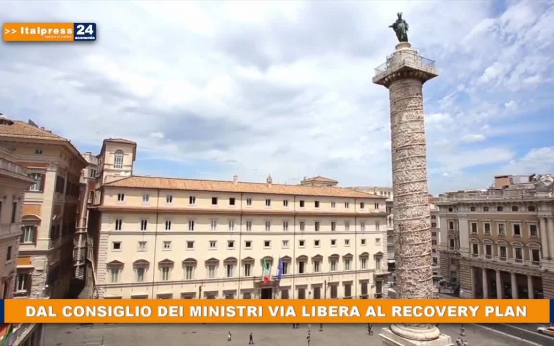 Dal consiglio dei ministri via libera al recovery plan