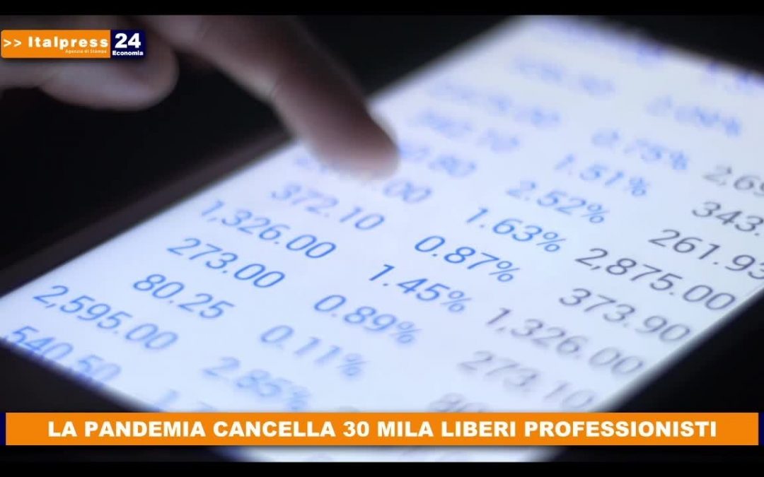 La pandemia cancella 30 mila liberi professionisti