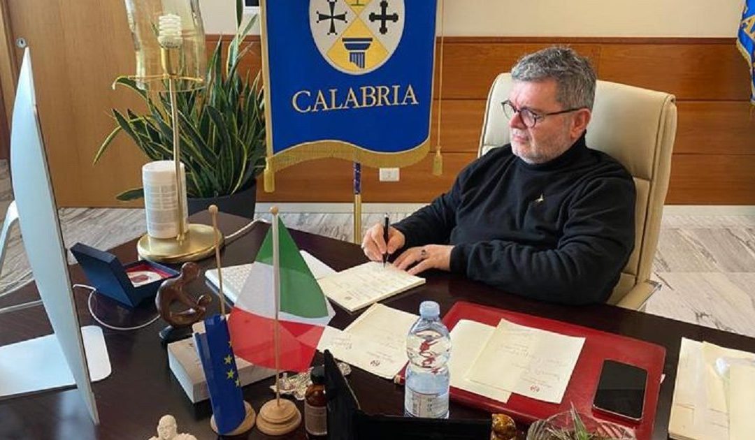 Il presidente facente funzioni della Regione Calabria Nino Spirlì