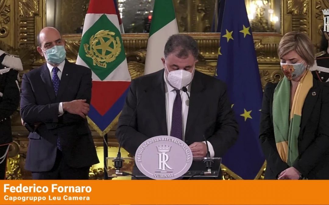 Leu “Conte punto di equilibrio, allargare la maggioranza”