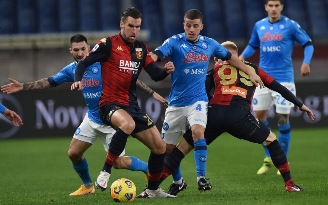 Genoa cinico e ispirato, Napoli battuto per 2-1