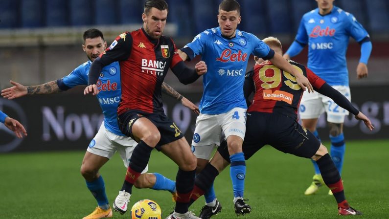 Genoa cinico e ispirato, Napoli battuto per 2-1