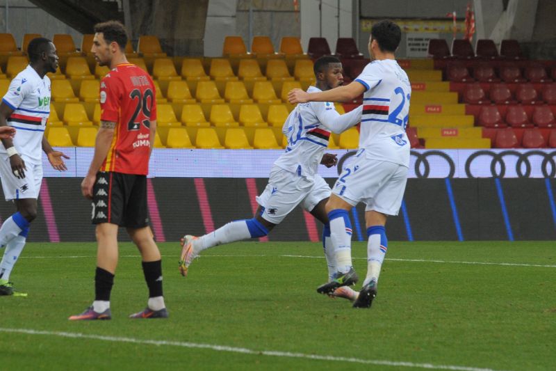 Keita risponde a Caprari, in parità Benevento-Sampdoria