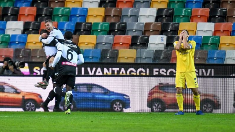 L’Udinese passa nel finale, Verona sconfitto 2-0