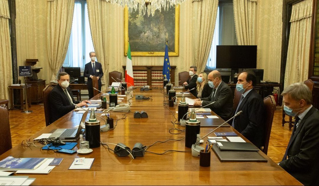 La delegazione del Pd incontra Mario Draghi