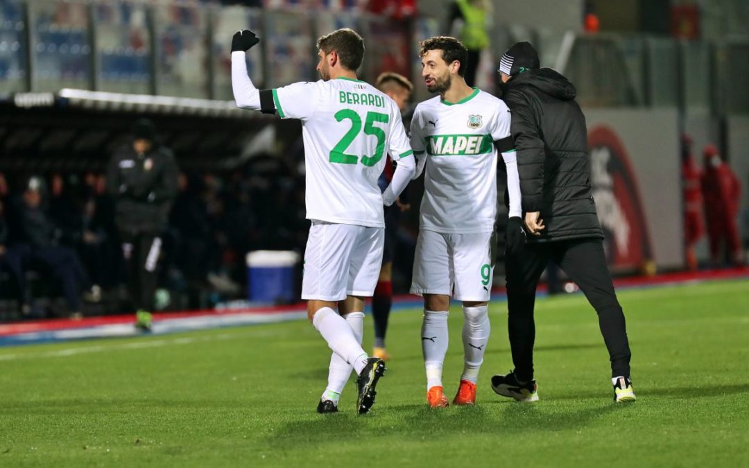 Il Sassuolo espugna Crotone grazie a Berardi e Caputo
