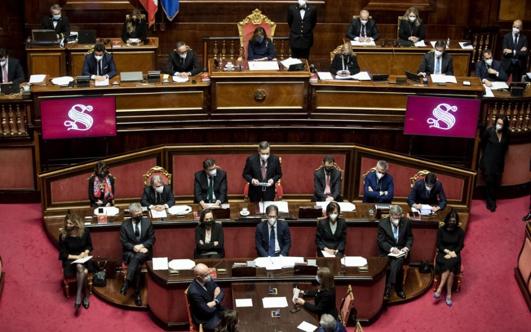 Dal Senato fiducia al Governo Draghi con 262 Sì