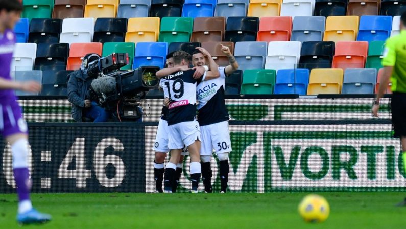 L’Udinese piega 1-0 la Fiorentina, decide Nestorovski