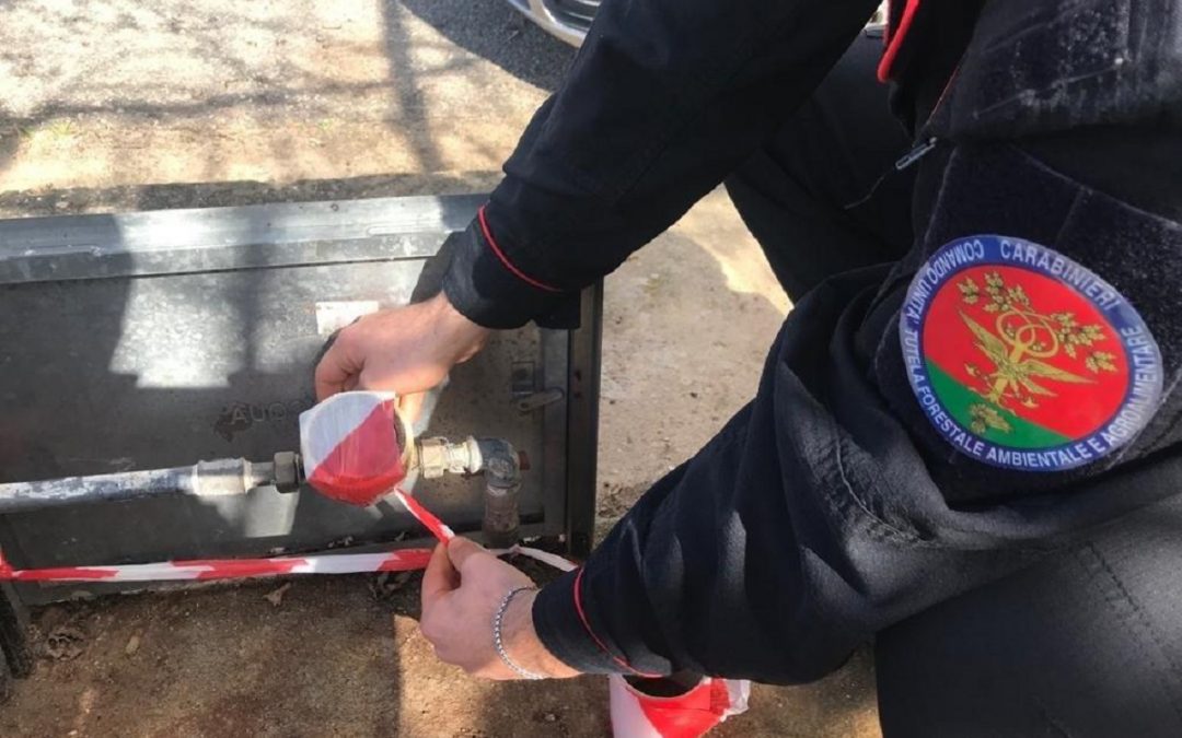 I sigilli posti dai carabinieri