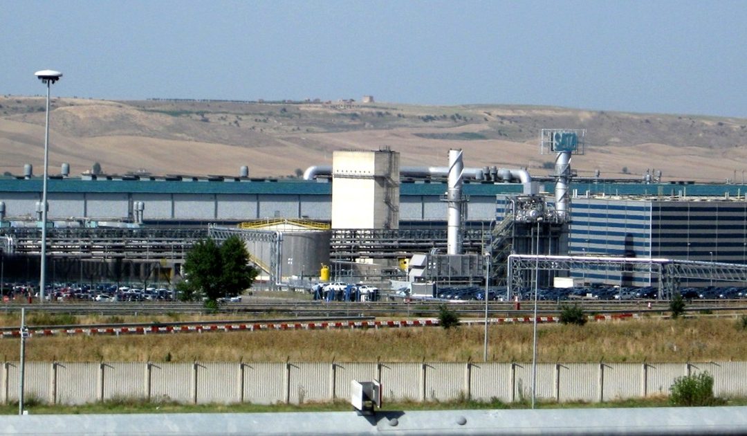 La zona industriale di Melfi dove operano diverse aziende dell’indotto Stellantis