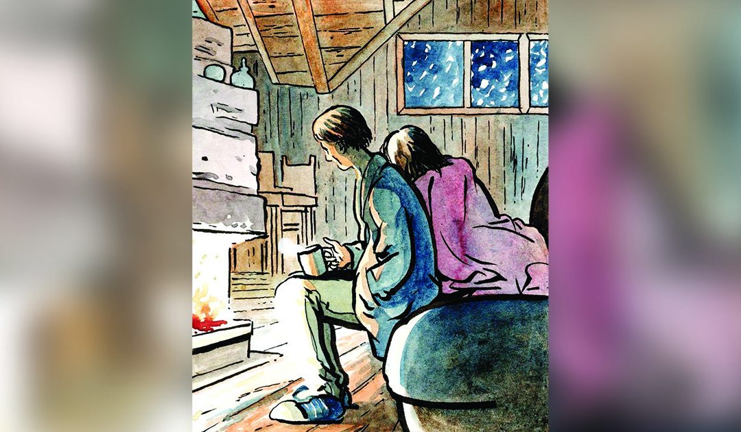 La solitudine Illustrazione di Roberto Melis