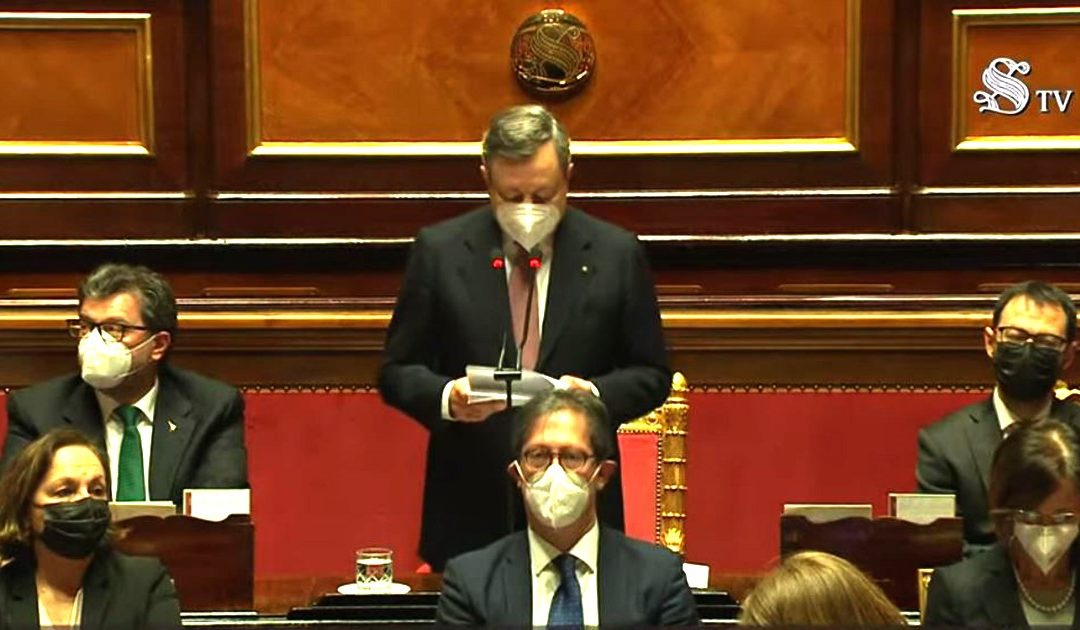 Nuovo Governo, il discorso integrale di Mario Draghi al Senato della Repubblica