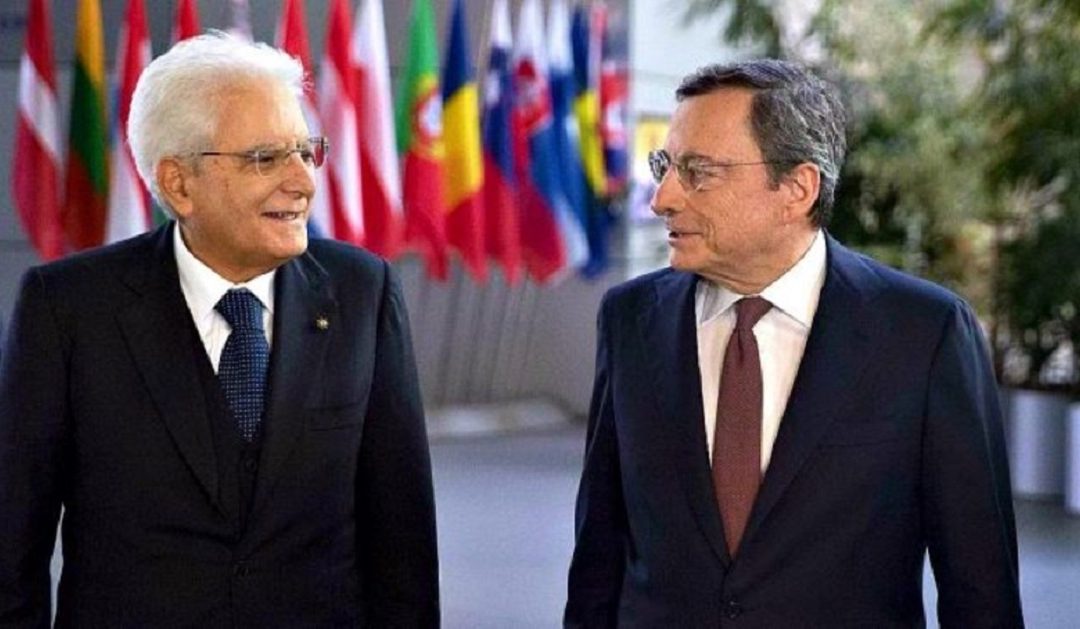 Il presidente della Repubblica Sergio Mattarella e Mario Draghi