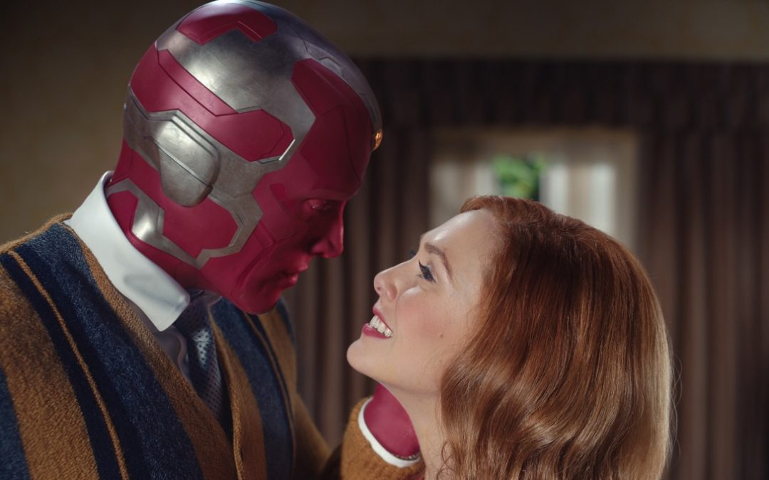 Paul Bettany e Elizabeth Olsen, protagonisti della serie Marvel “WandaVision” su Disney+