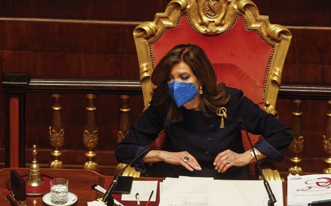La presidente del Senato Maria Elisabetta Alberti Casellati