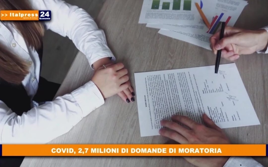 Covid, 2,7 mln di domande di moratoria