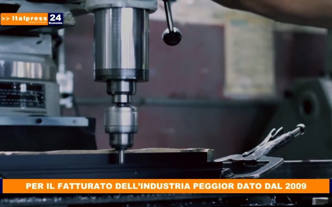 Per il fatturato dell’industria peggior dato dal 2009